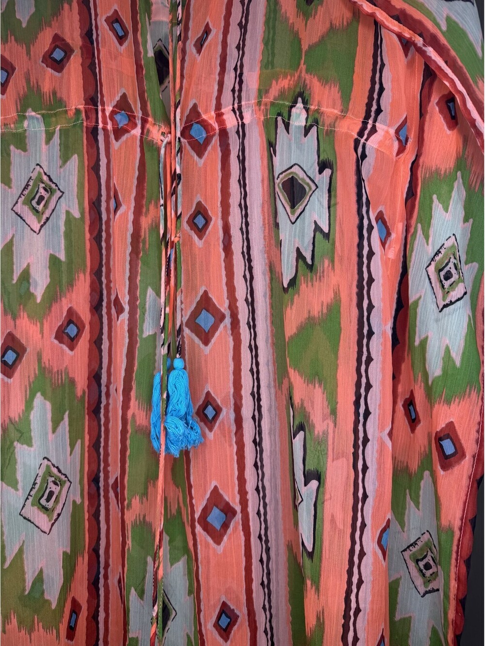 ZL Pattern Swim Cover Up Dress Pink Women's One Size NWT - Picture 5 of 5
